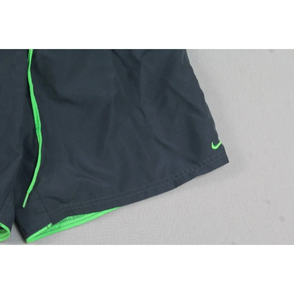 Nike Men Gray Board Shorts Trunks Casual Summer Beach Size Large